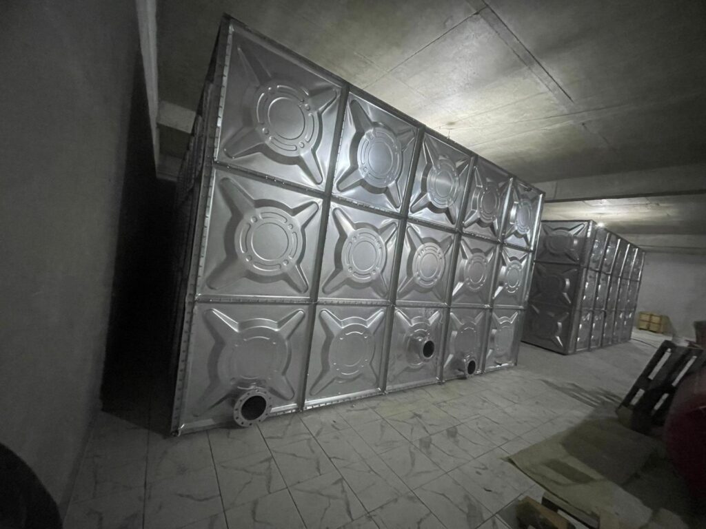 Galvaniz ve paslanmaz çelik modüler su depoları-1