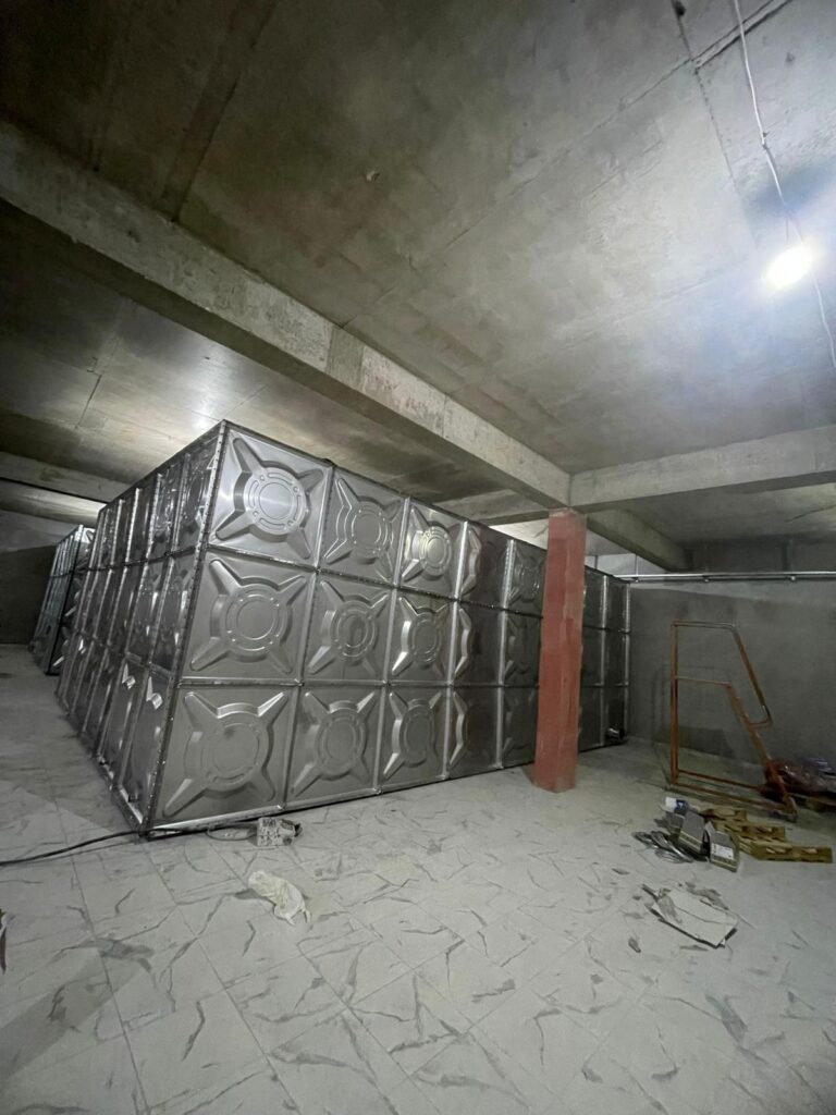 Galvaniz ve paslanmaz çelik modüler su depoları